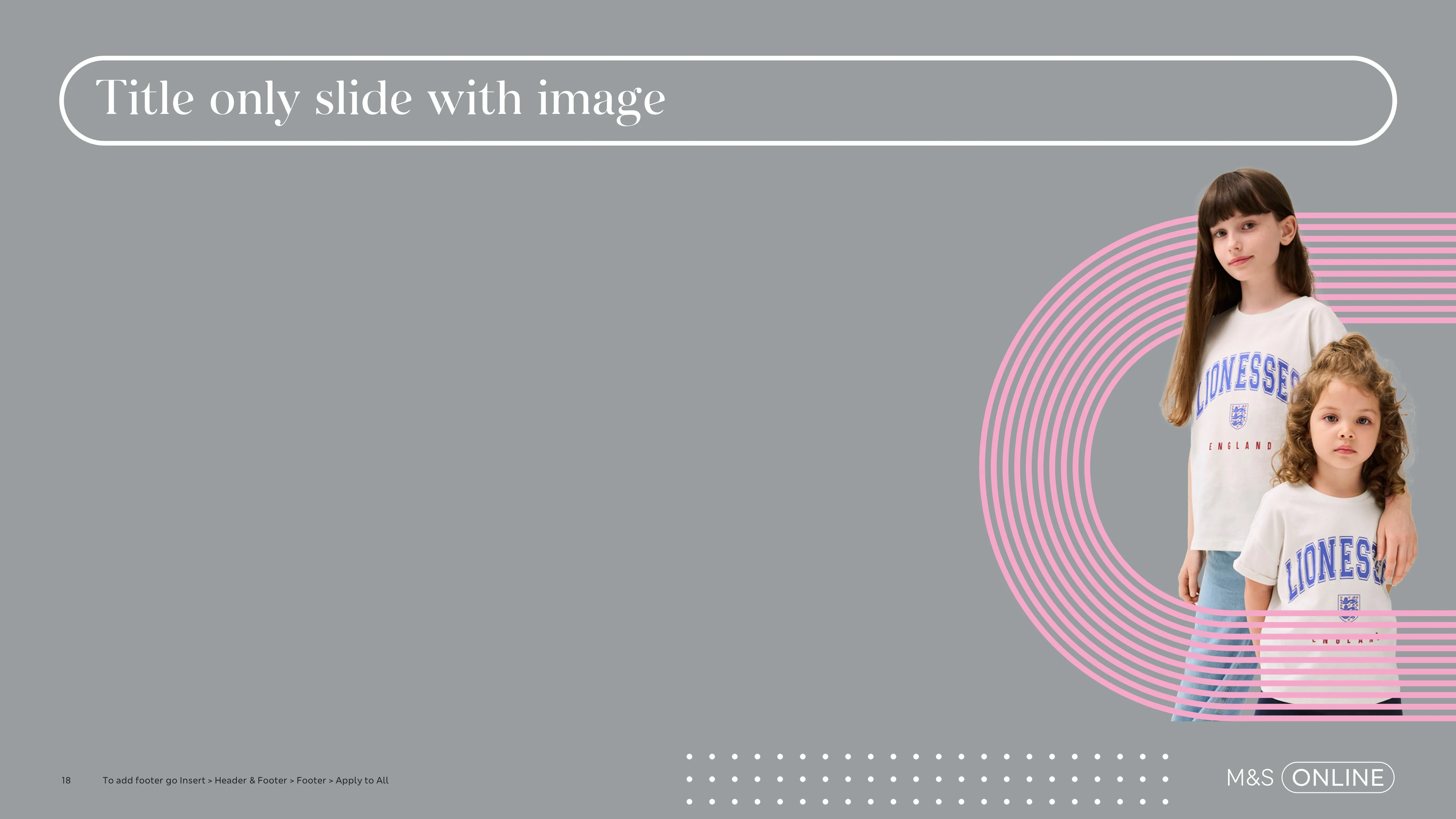 Title only with image slide template for M&S Online